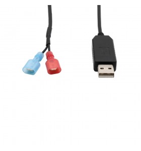 USB 5v to 12v 6.3mm 250 terminal step up custom logo cable 